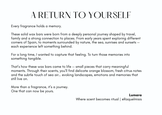 A Return to Yourself founder story card