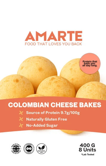 AMARTE Colombian cheese bakes pouch artwork in terracotta